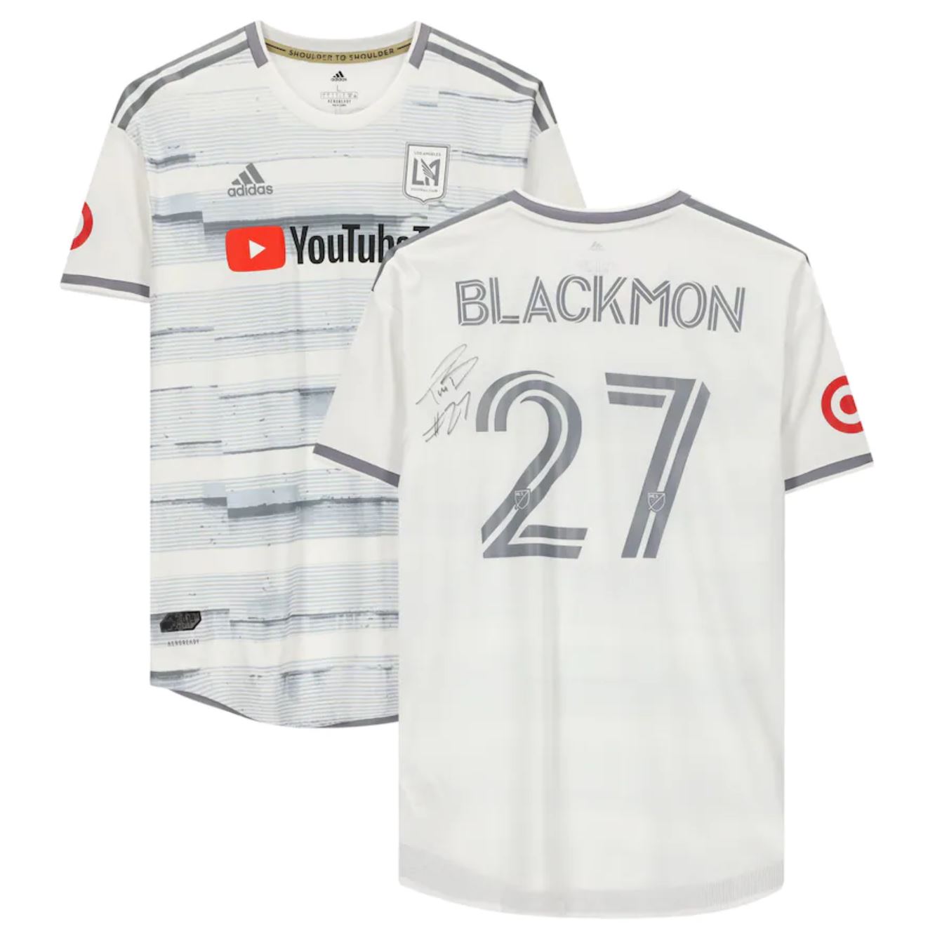 LAFC Tristan Blackmon Autographed Game Used #27 White Jersey FA