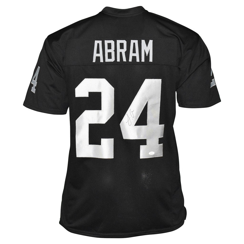 Johnathan Abram Autographed Oakland Raiders Throwback Football NFL Jer –  Meltzer Sports