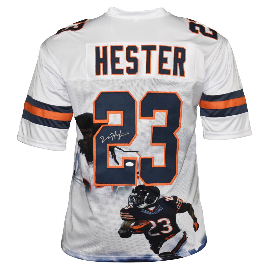 Devin Hester Autographed Chicago Bears Artwork Football NFL Jersey JSA –  Meltzer Sports