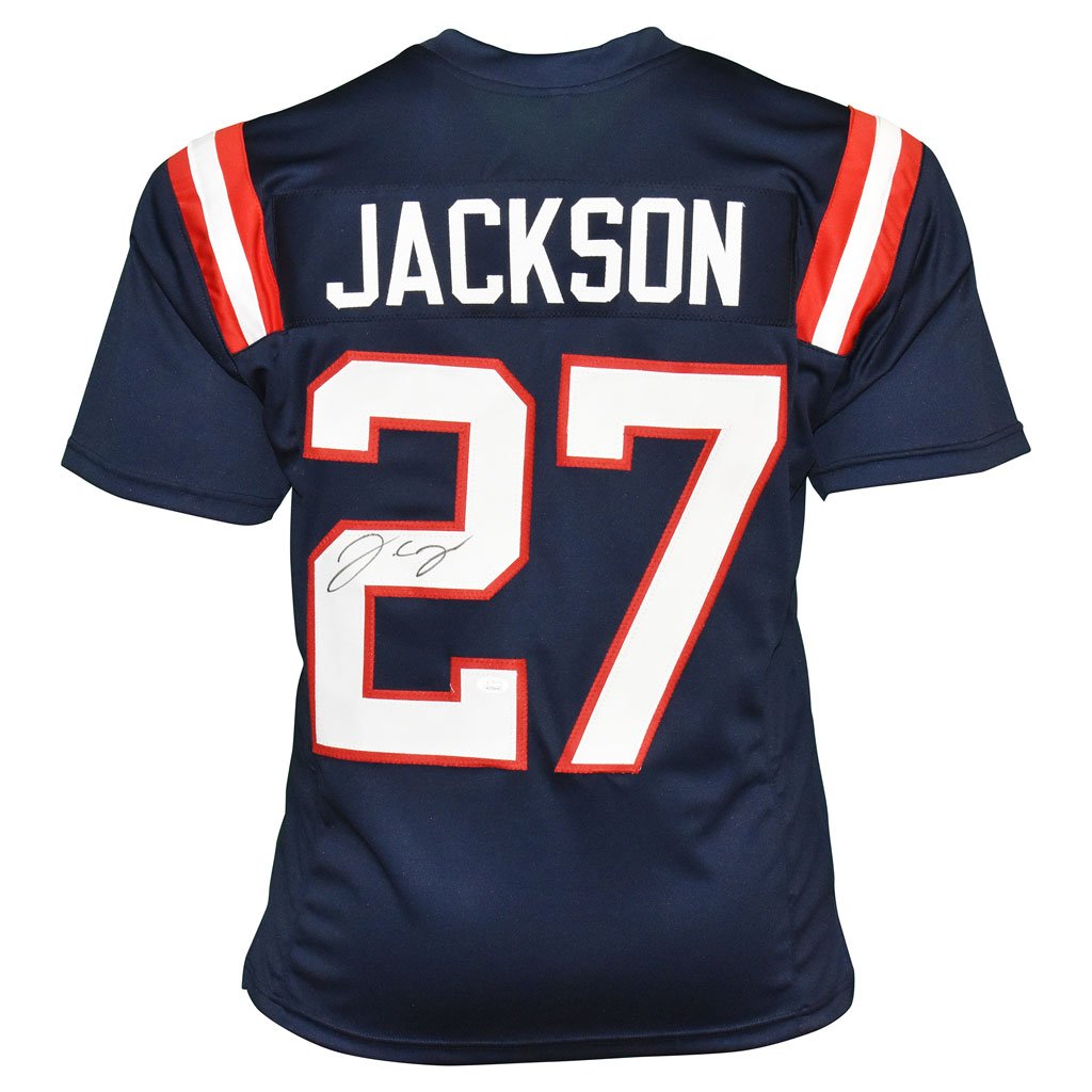 JC Jackson Autographed New England Patriots Color Rush Football Jersey –  Meltzer Sports