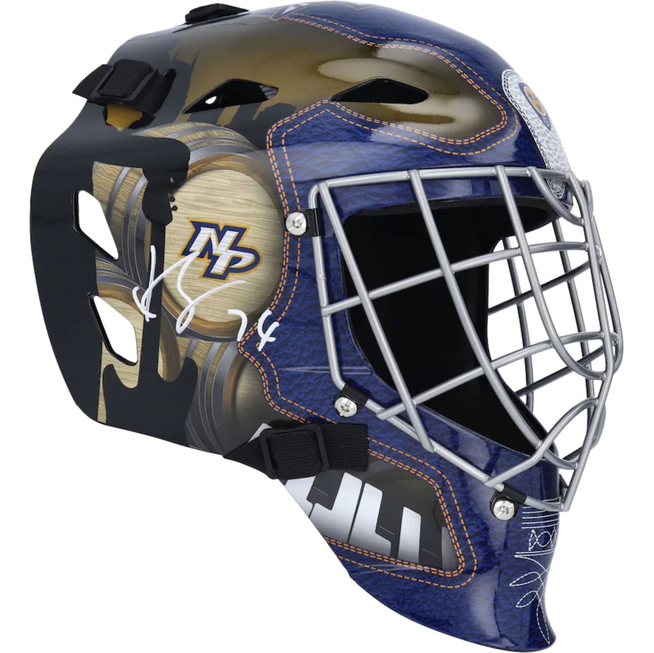 Edmonton Oilers Unsigned Franklin Sports Replica Mini Goalie Mask