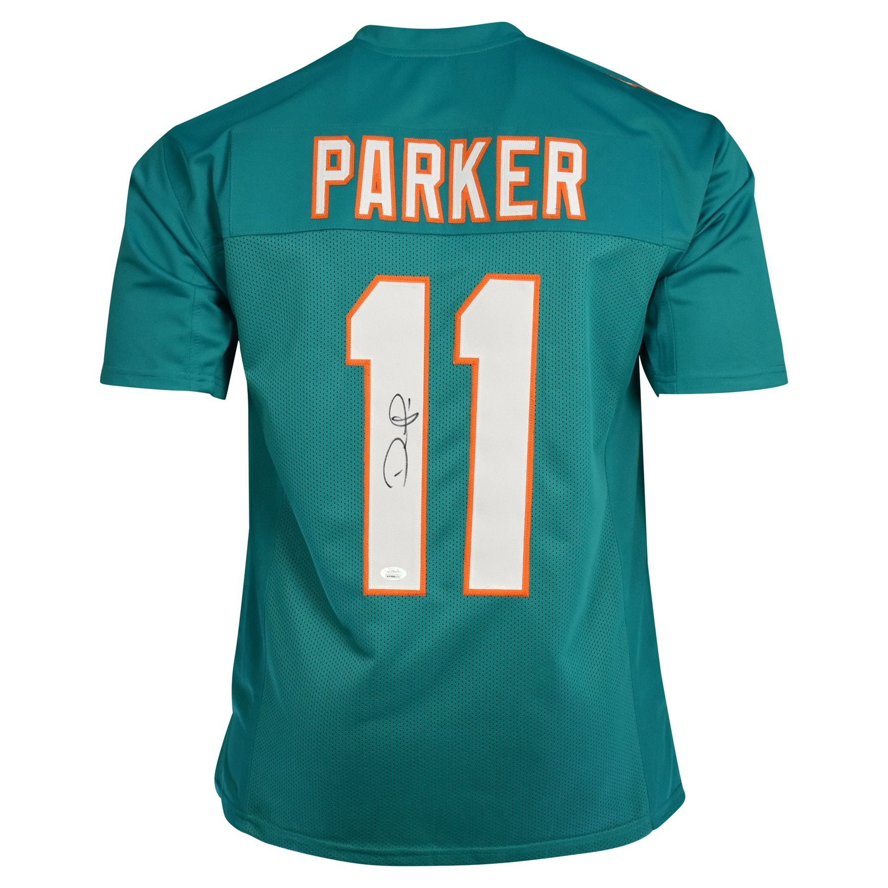 DeVante Parker Autographed Miami Dolphins Football NFL Jersey JSA