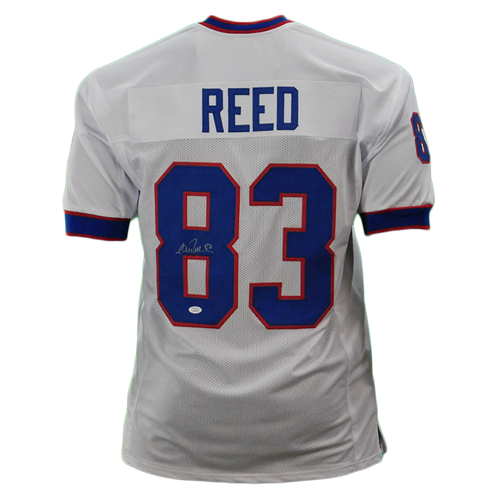 Andre Reed Autographed Buffalo Bills White Football NFL Jersey Inscrip –  Meltzer Sports