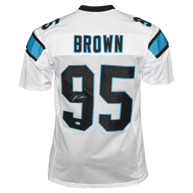 Derrick Brown Autographed Carolina Panthers Football NFL Jersey Becket –  Meltzer Sports