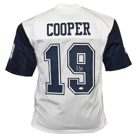 Amari Cooper Autographed Dallas Cowboys White Football NFL Jersey JSA –  Meltzer Sports