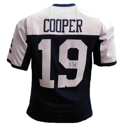 Amari Cooper Autographed Dallas Cowboys Football Thanksgiving Style NFL  Jersey JSA