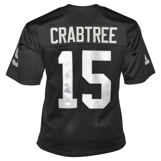 Michael Crabtree Autographed Oakland Raiders Football Jersey JSA – Meltzer  Sports