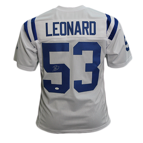 Darius Leonard Autographed Indianapolis Colts Football NFL Jersey JSA