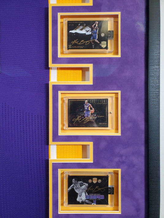 Kobe Bryant Autographed and Framed Purple Los Angeles Lakers Jersey
