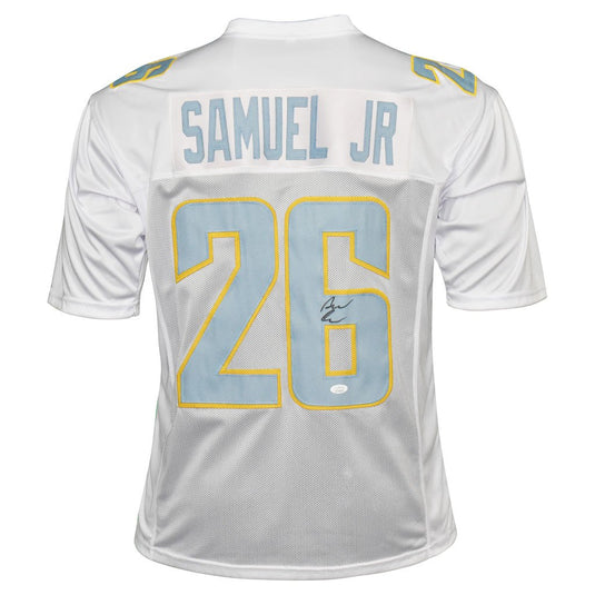 Asante Samuel Jr Autographed Los Angeles Chargers White Football