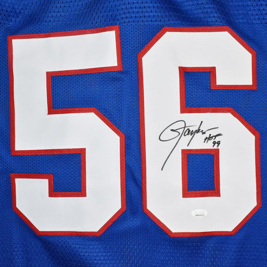 Lawrence Taylor Autographed New York Giants Football NFL Jersey with H –  Meltzer Sports